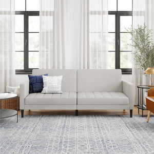 DHP Farnsworth Futon Sofa Bed - Light Gray