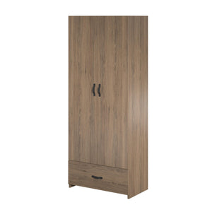 Systembuild Evolution  2 Door 1 Drawer Storage Cabinet - Rustic Oak