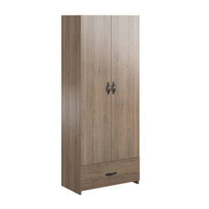 Systembuild Evolution  2 Door 1 Drawer Storage Cabinet - Rustic Oak