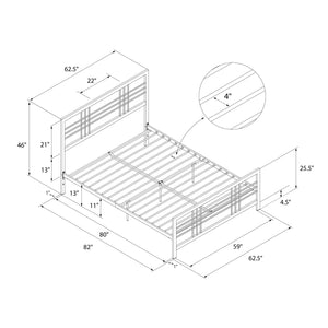 DHP Burbank Metal Bed - Black - Queen