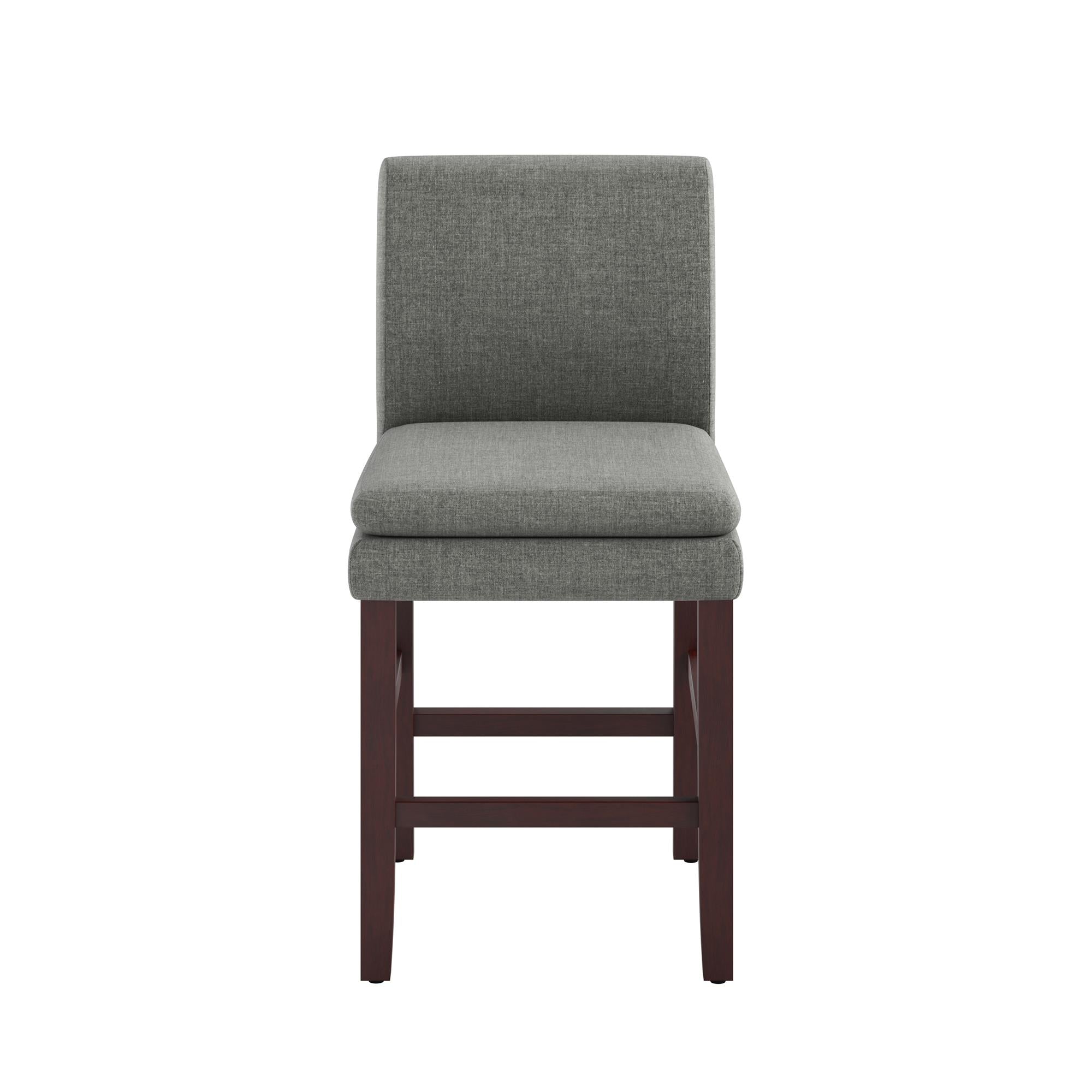 DHP Clark Upholstered Dining Chair - Gray