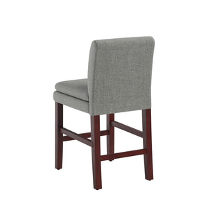 DHP Clark Upholstered Dining Chair - Gray