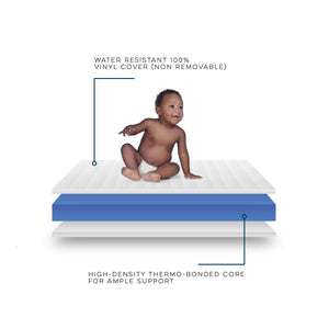 Novogratz Harper Crib & Toddler Bed Mattress - White - Crib & Toddler Mattress