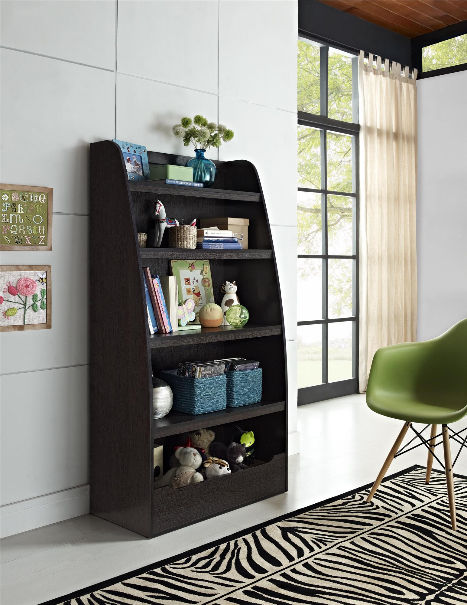Ameriwood Home Mia Kids' 4 Shelf Bookcase - Espresso