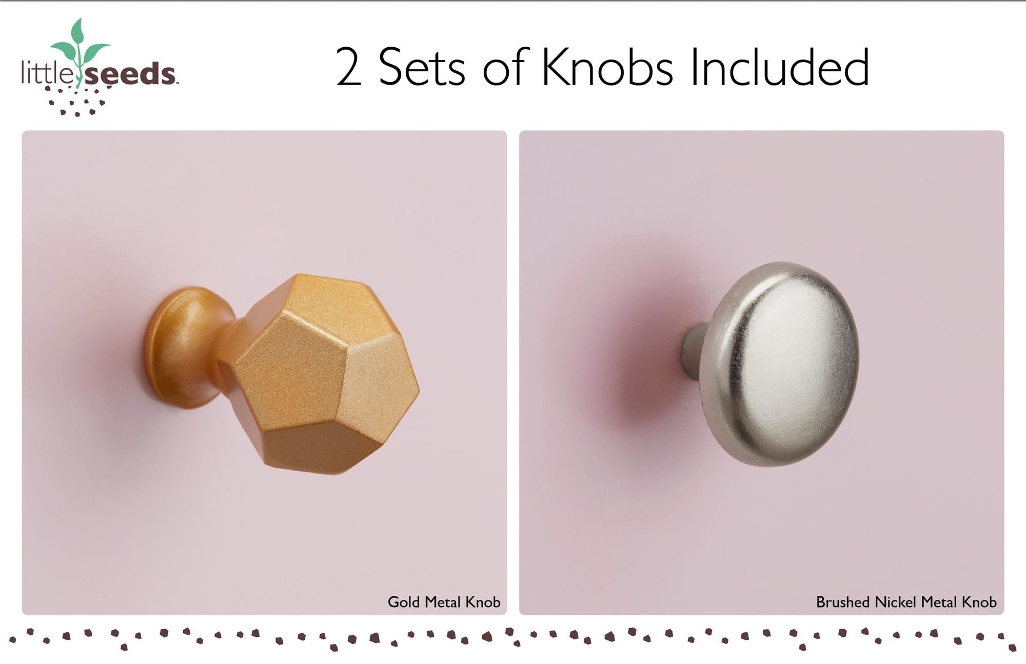 Monarch Hill Poppy Kids' White Desk, Peach and Taupe Drawers - Peach