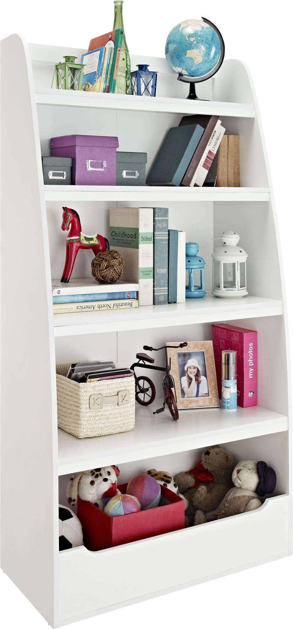 Ameriwood Home Mia Kids' 4 Shelf Bookcase - White