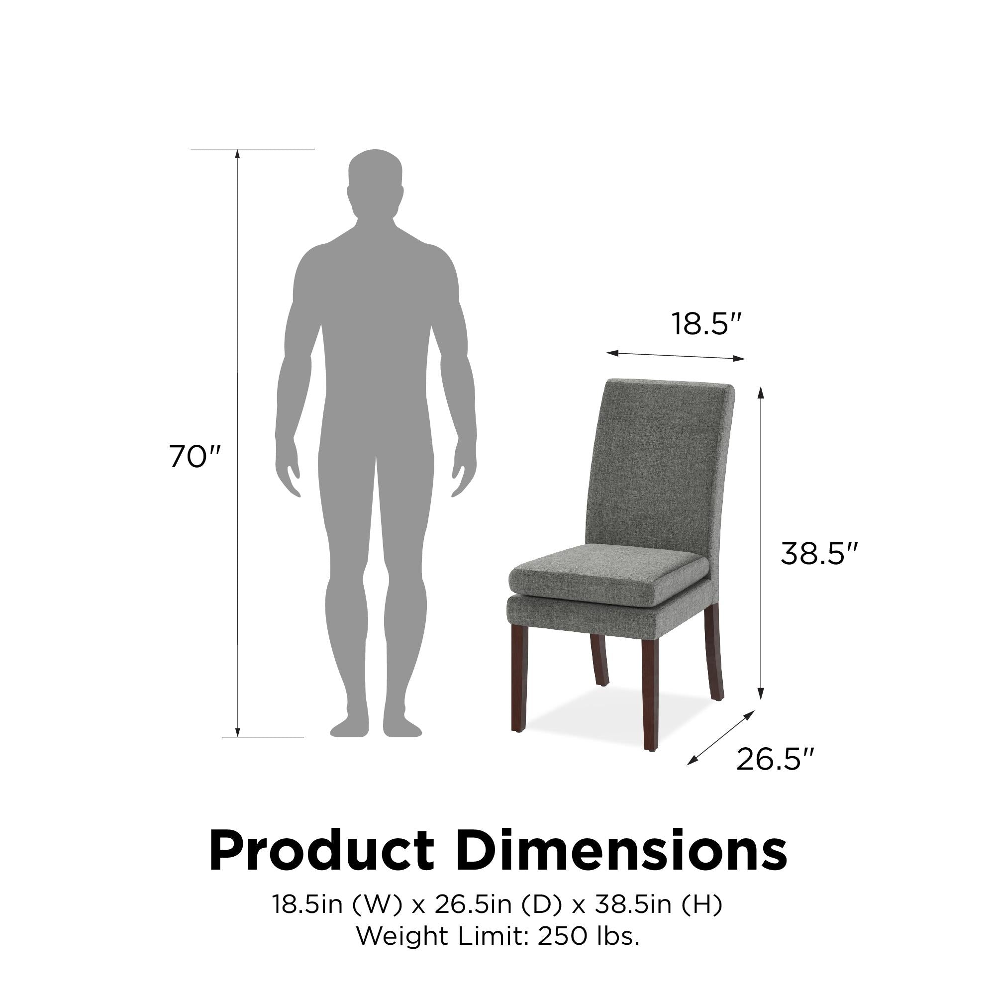DHP Clark Counter Height Bar Stool - Gray