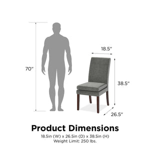 DHP Clark Counter Height Bar Stool - Gray
