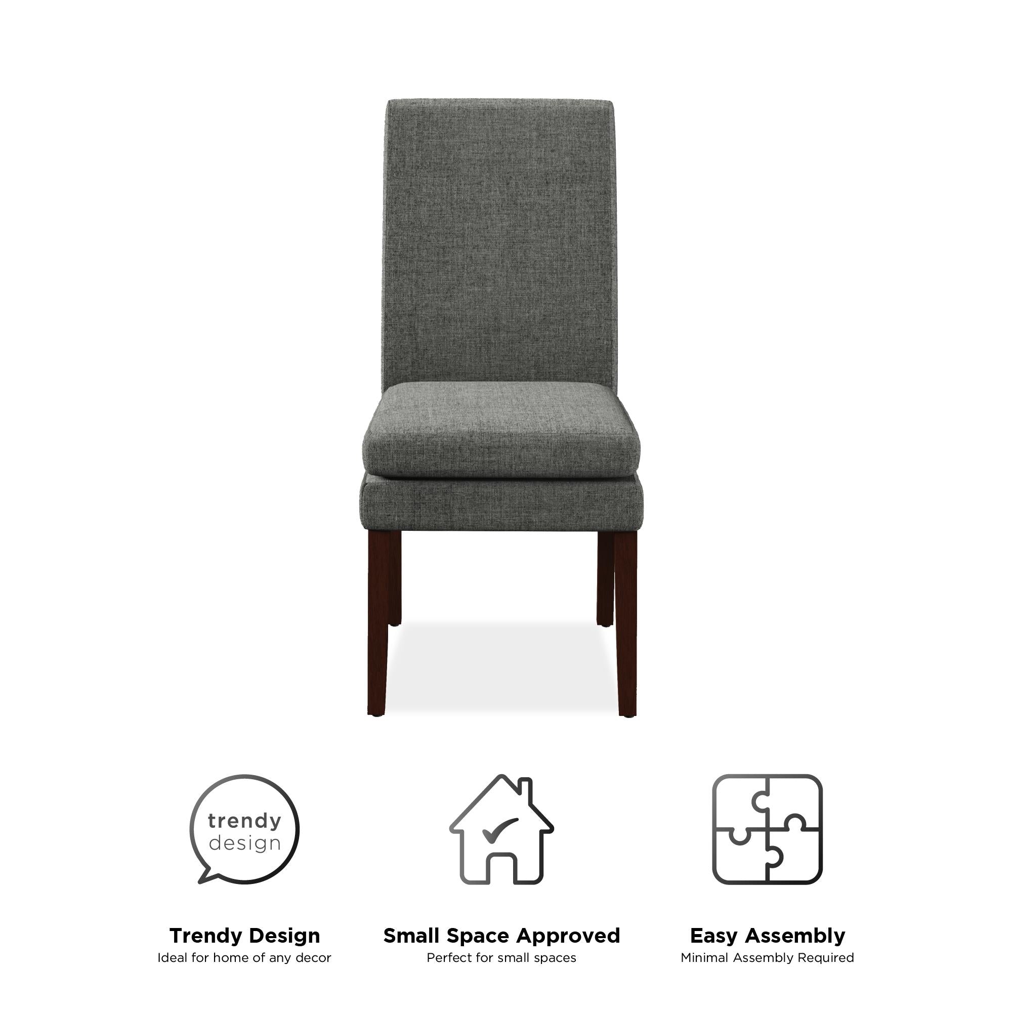 DHP Clark Counter Height Bar Stool - Gray
