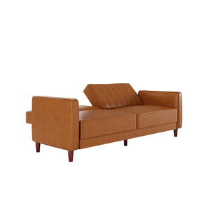 DHP Pin Tufted Futon Sofa Bed - Camel