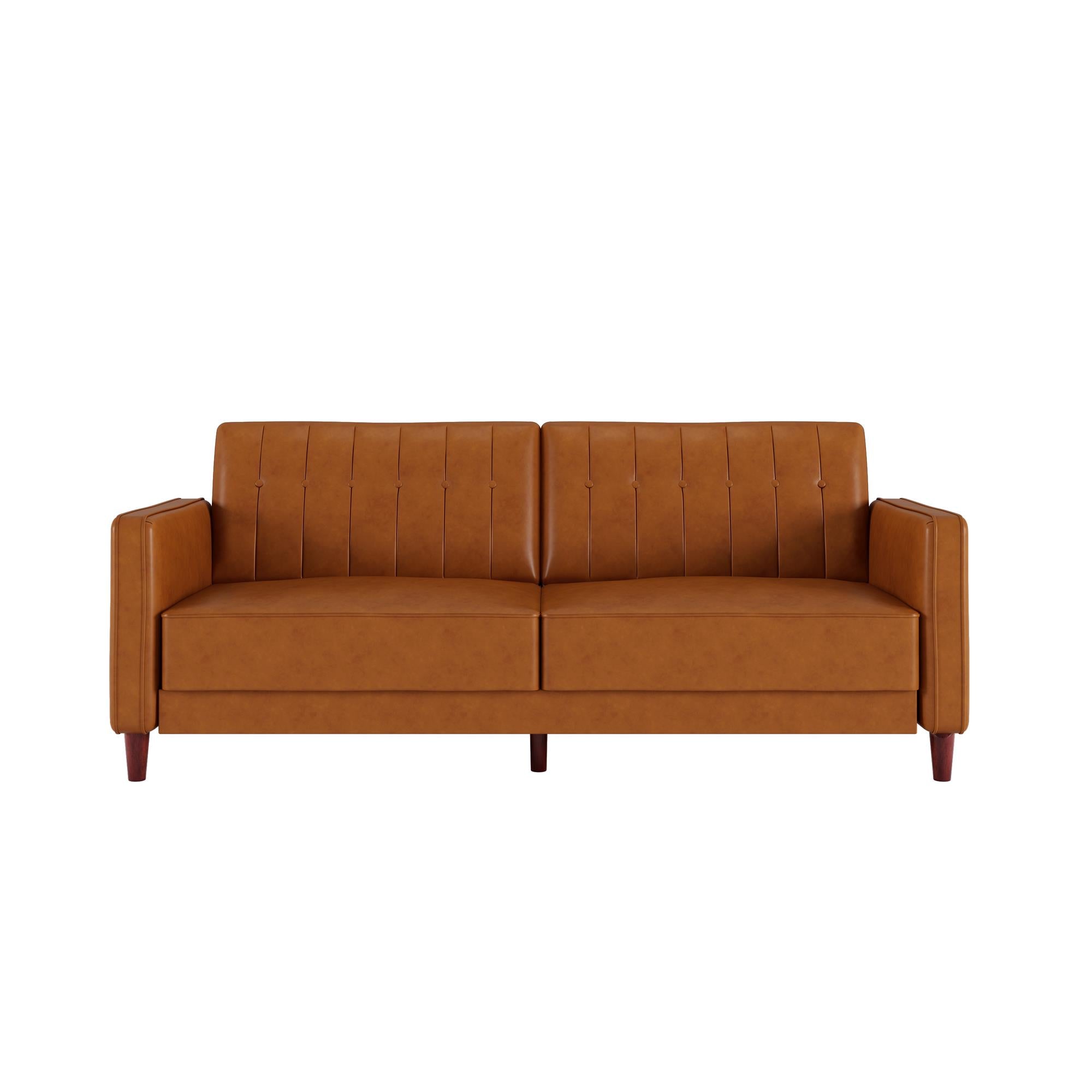 DHP Pin Tufted Futon Sofa Bed - Camel
