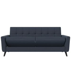 DHP Parker Futon Sofa Bed with Storage - Blue