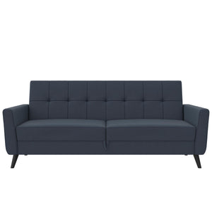 DHP Parker Futon Sofa Bed with Storage - Blue