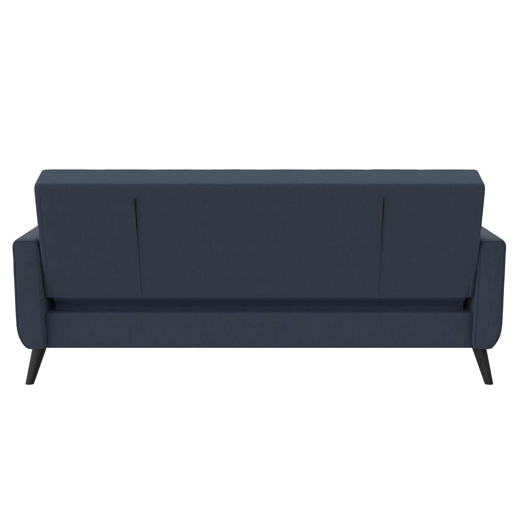 DHP Parker Futon Sofa Bed with Storage - Blue