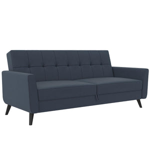 DHP Parker Futon Sofa Bed with Storage - Blue