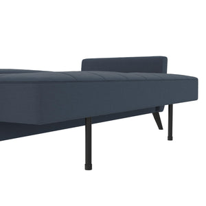 DHP Parker Futon Sofa Bed with Storage - Blue