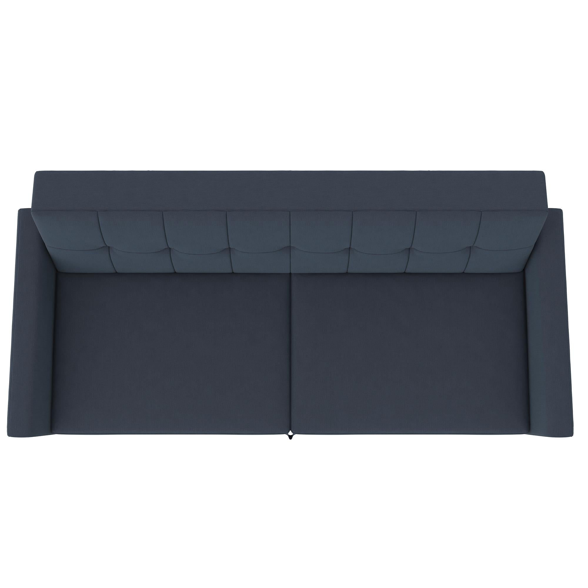 DHP Parker Futon Sofa Bed with Storage - Blue