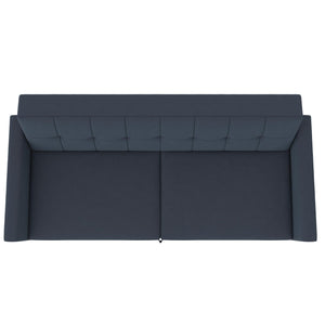 DHP Parker Futon Sofa Bed with Storage - Blue