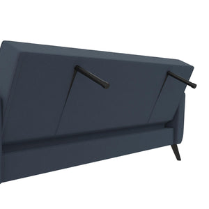 DHP Parker Futon Sofa Bed with Storage - Blue