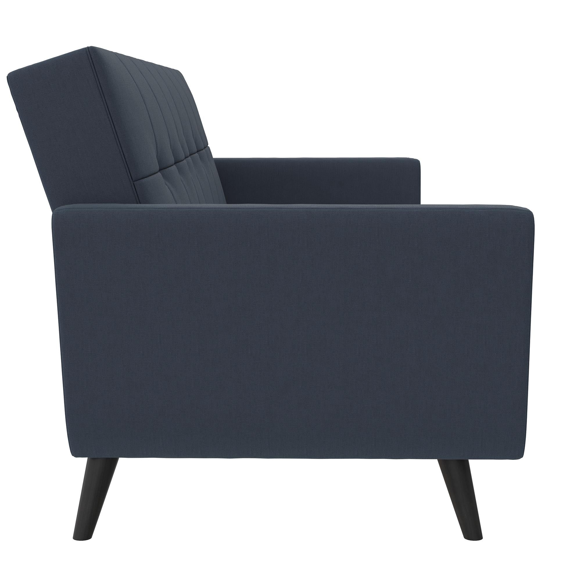 DHP Parker Futon Sofa Bed with Storage - Blue