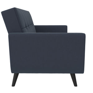 DHP Parker Futon Sofa Bed with Storage - Blue