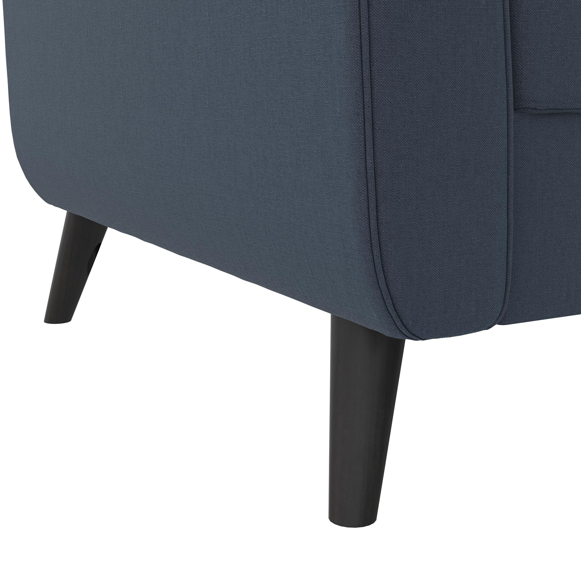DHP Parker Futon Sofa Bed with Storage - Blue