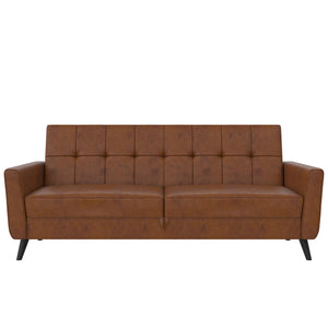 DHP Parker Futon Sofa Bed with Storage - Black