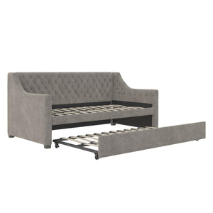 Max & Finn Ambrosia Upholstered Daybed and Trundle - Light Gray - Twin