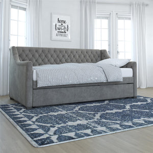 Max & Finn Ambrosia Upholstered Daybed and Trundle - Light Gray - Twin