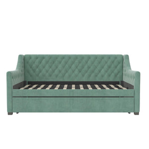 Max & Finn Ambrosia Upholstered Daybed and Trundle - Teal - Twin