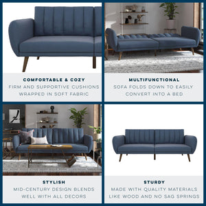 Novogratz Brittany Futon Sofa Bed - Navy