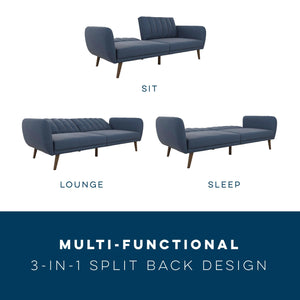 Novogratz Brittany Futon Sofa Bed - Navy