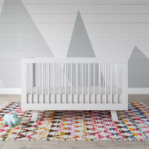 Safety 1st Grow with Me 5" Dual Sided 2-in-1 Antimicrobial Crib & Toddler Mattress, White Cloud - White - Crib & Toddler Mattress