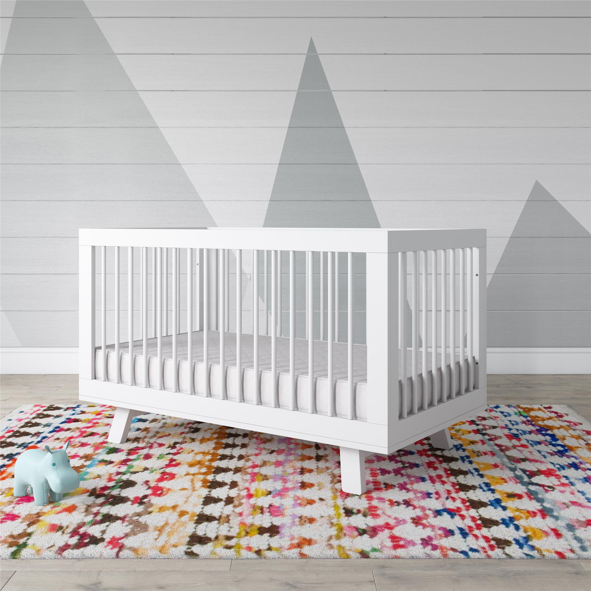 Safety 1st Grow with Me 5" Dual Sided 2-in-1 Antimicrobial Crib & Toddler Mattress, White Cloud - White - Crib & Toddler Mattress