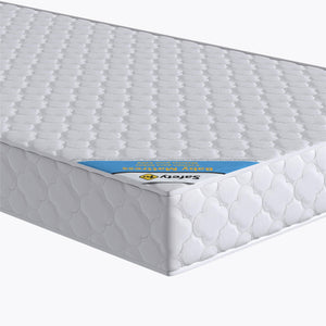 Safety 1st Grow with Me 5" Dual Sided 2-in-1 Antimicrobial Crib & Toddler Mattress, White Cloud - White - Crib & Toddler Mattress