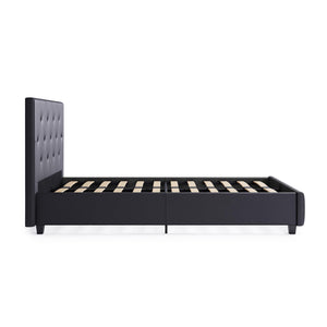 DHP Dakota Upholstered Bed Frame - Gray - Twin