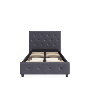 DHP Dakota Upholstered Bed Frame - Gray - Twin