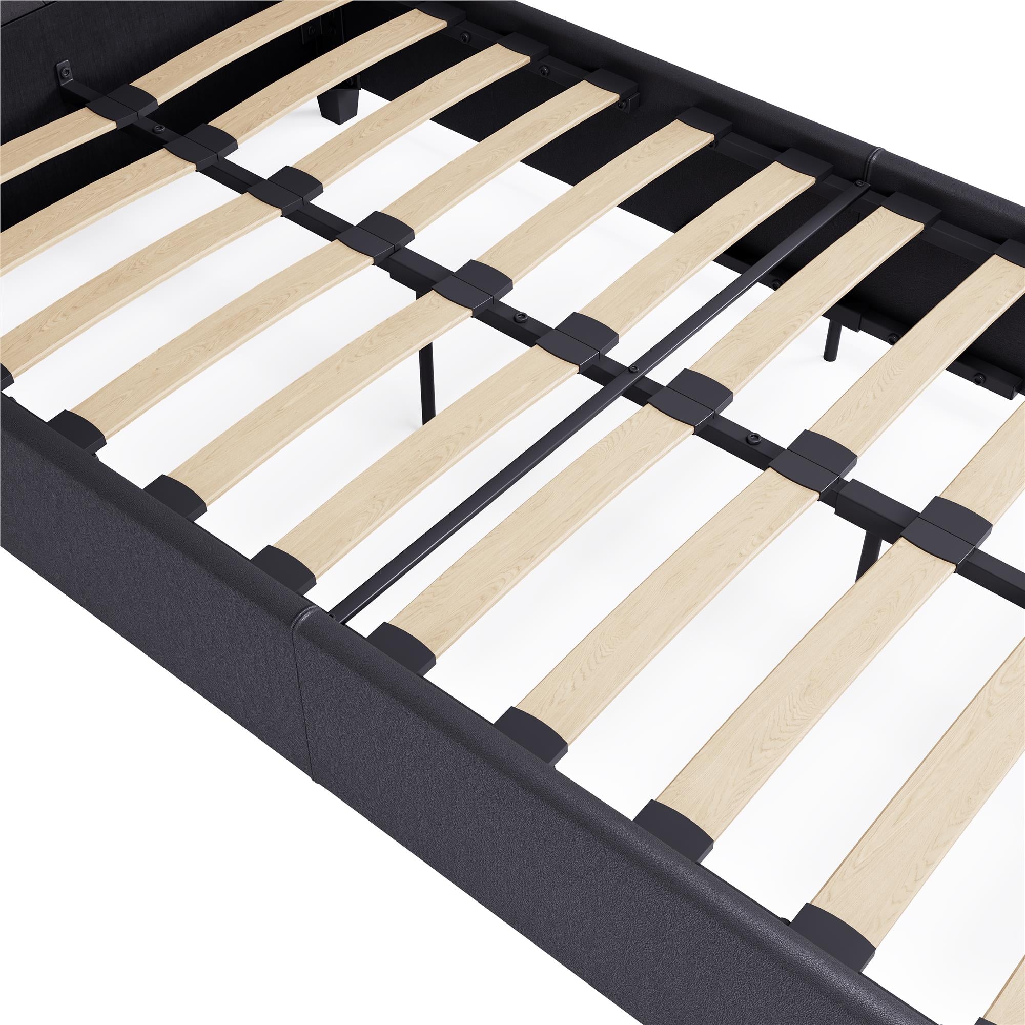 DHP Dakota Upholstered Bed Frame - Gray - Twin