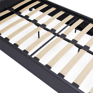 DHP Dakota Upholstered Bed Frame - Gray - Twin