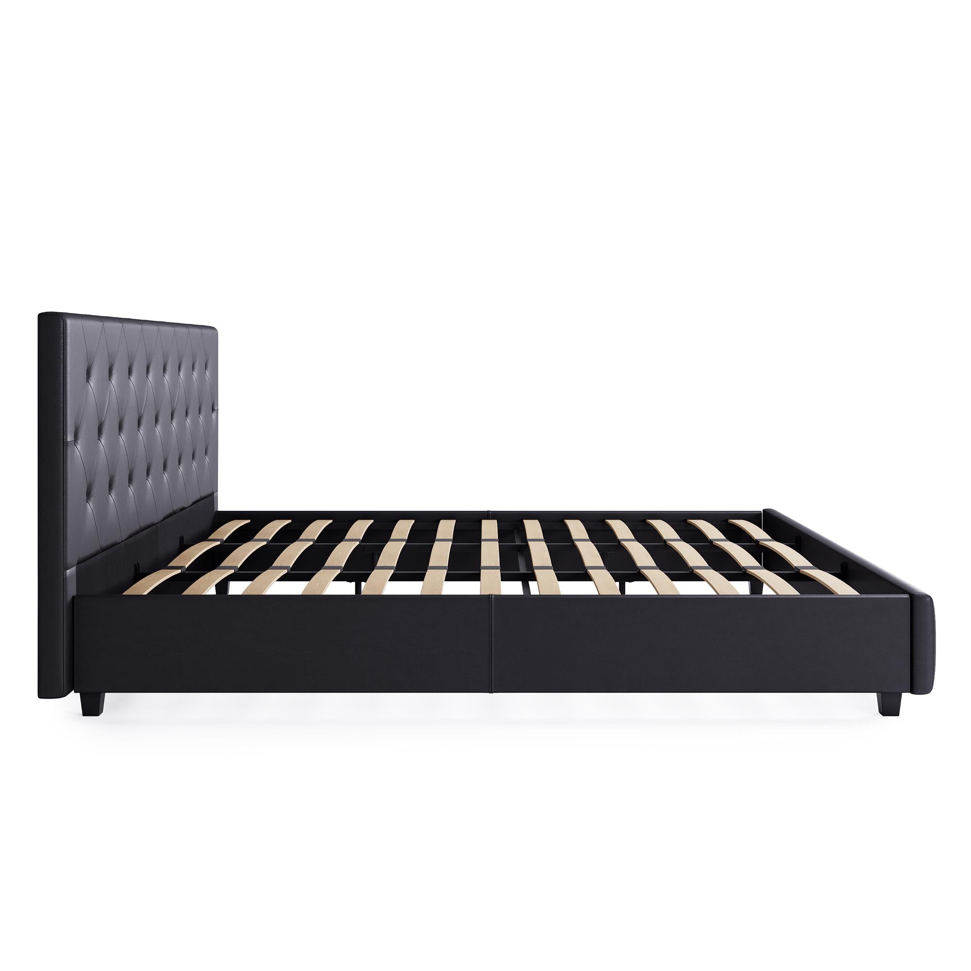 DHP Dakota Upholstered Bed Frame - Gray - King