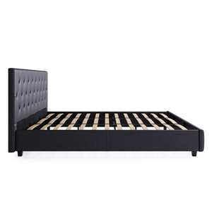 DHP Dakota Upholstered Bed Frame - Gray - King