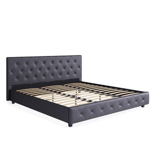 DHP Dakota Upholstered Bed Frame - Gray - King