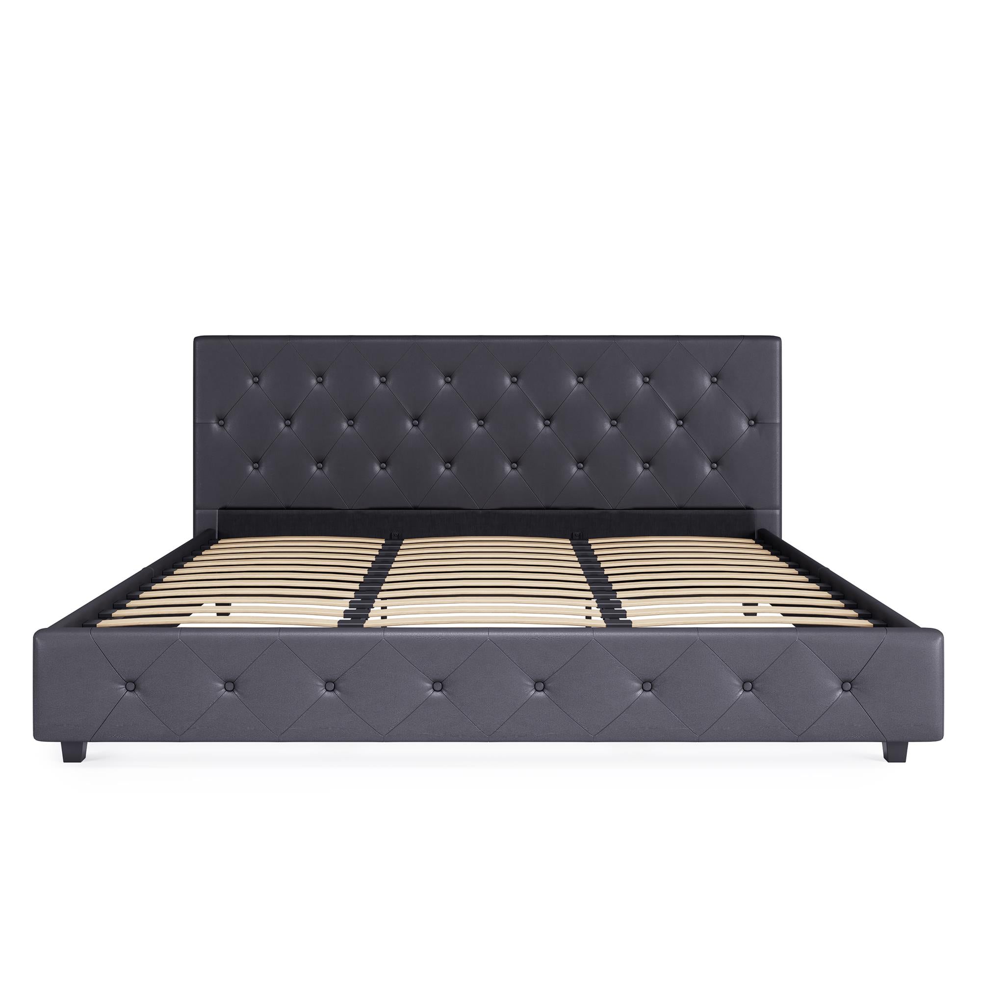 DHP Dakota Upholstered Bed Frame - Gray - King