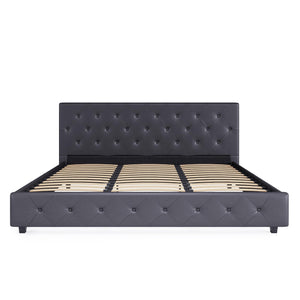 DHP Dakota Upholstered Bed Frame - Gray - King