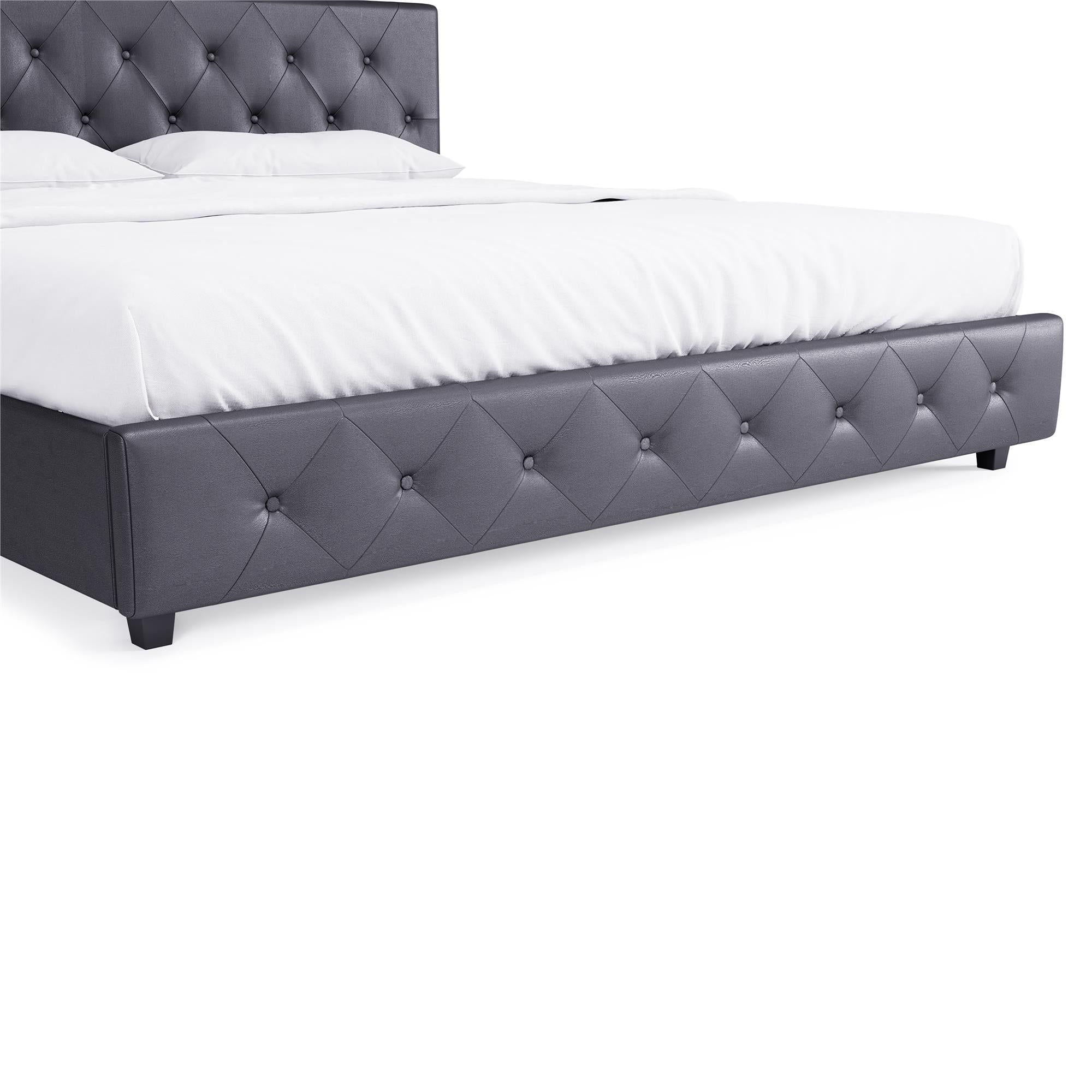 DHP Dakota Upholstered Bed Frame - Gray - King