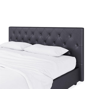 DHP Dakota Upholstered Bed Frame - Gray - King