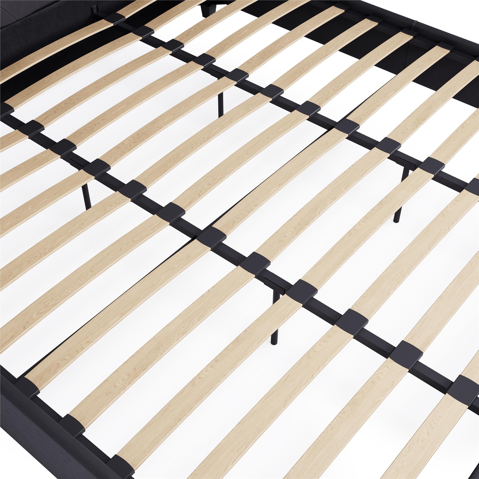 DHP Dakota Upholstered Bed Frame - Gray - King