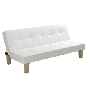 DHP Aria Futon Sofa Bed - White
