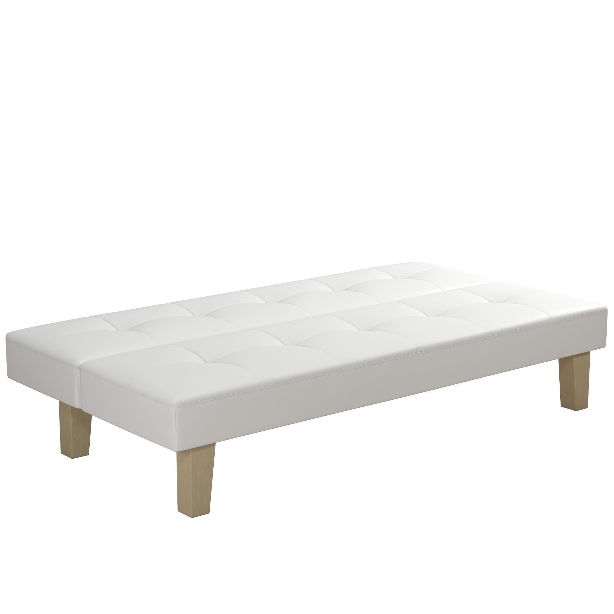 DHP Aria Futon Sofa Bed - White