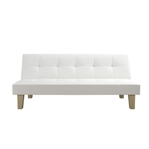 DHP Aria Futon Sofa Bed - White
